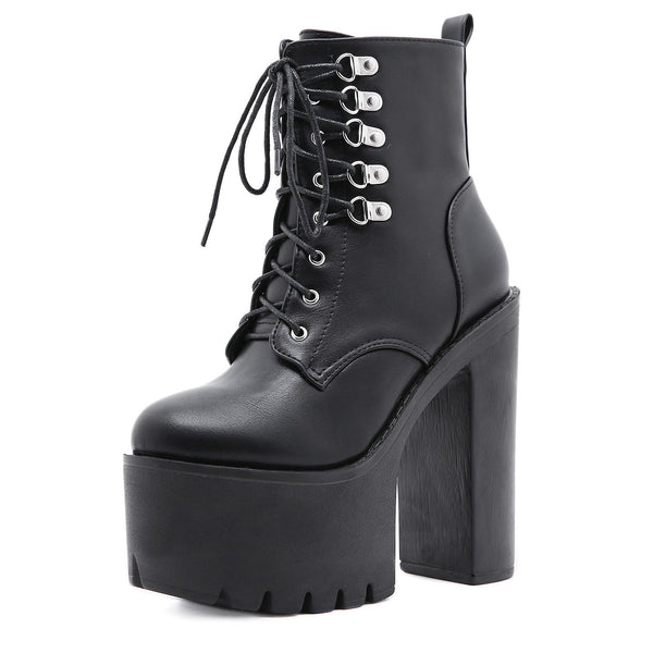 Ön Yüksek Platform Dr. Martens Yan Botları