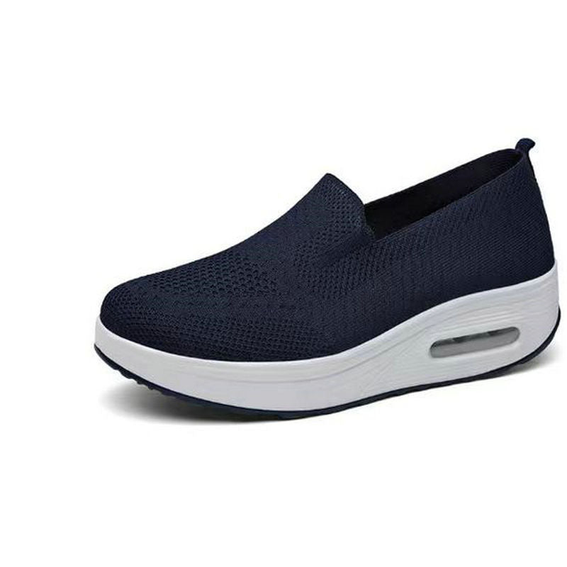 Kadınlar için Nefes Alabilir Fly Dokuma Ağı Tek Pedal Spor Ayakkabıları