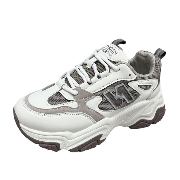 Kadınlar için Baba Sonbahar Kalın Taban Çift Ağ Sneaker