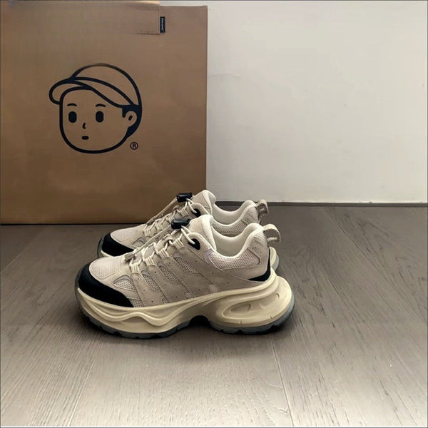 Kadın Platform Balık Kılçığı Yaz Koşu Yüksek Sneakerlar