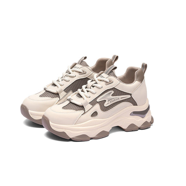 Kadın Spor Baba Kalın Taban Yumuşak Yükseltici Sneakerlar