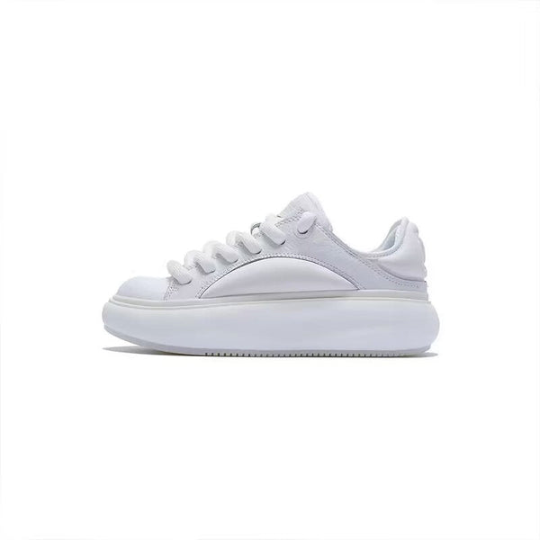 Kadınlar için Sonbahar Kalın Taban Hafif Koşu Günlük Beyaz Sneakerlar