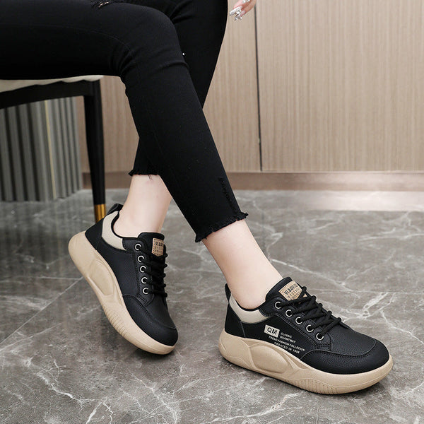 Kadınlar İçin Bahar Platform Yüksekliği Artıran Kore Spor Sokak Sneaker'ları