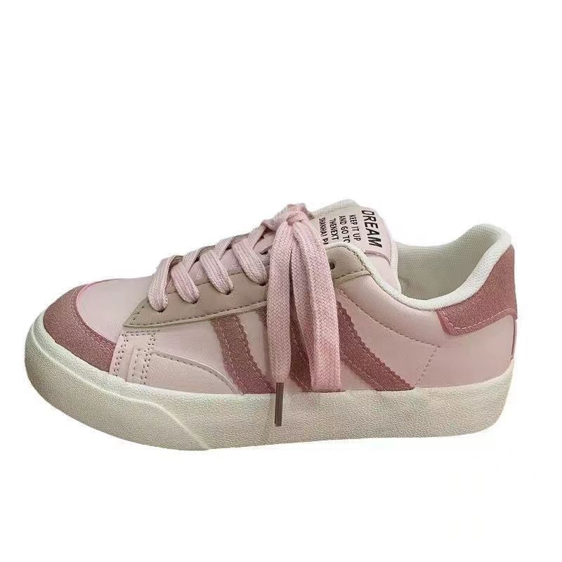 Kadınlar için Sonbahar Kore Tarzı Beyaz Niche Yumuşak Sneakerlar