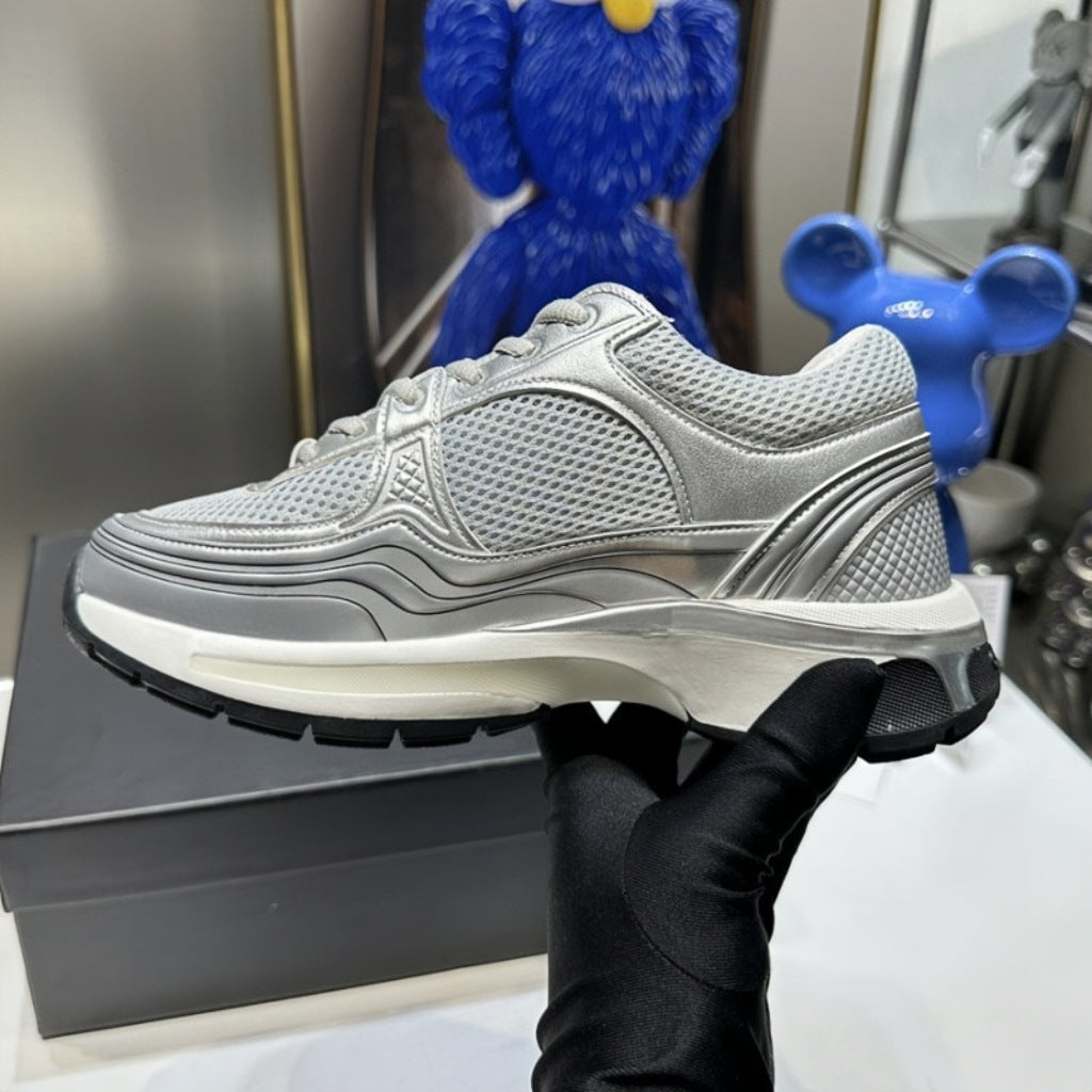 Kadınlar için King Mesh Nefes Alabilen Çok Amaçlı Bağcıklı Baba Sneaker'ları