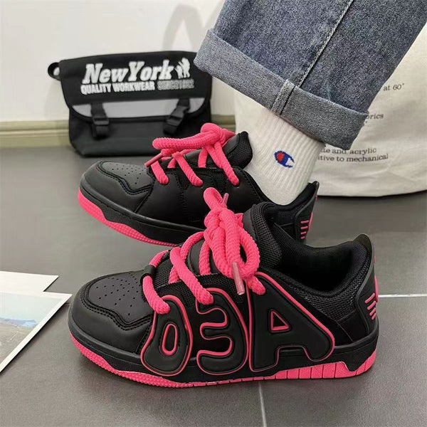 Trendy Kore Tarzı Çok Amaçlı Düz Kadın Sneaker'ları