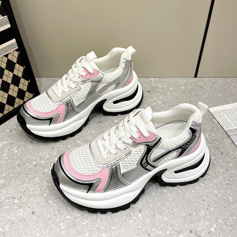 Kadınlar için Küçük Beden Platform Sier Moda Rahat Sneaker'lar