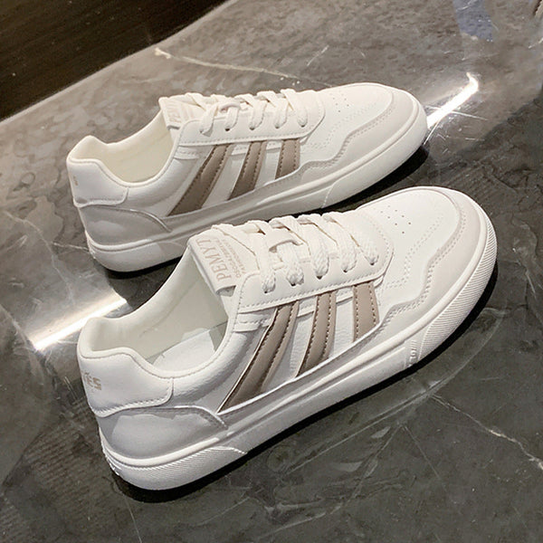 Kadınların Beyaz Yaz Düz Şık İnce Trend Sneaker'ları