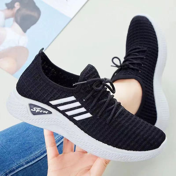 Kadınların Vahşi Sıkı Seçilmiş Modaya Uygun Koşu Nefes Alabilir Sneaker'ları
