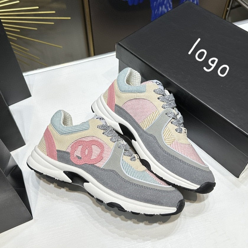 Kadınlar için King Mesh Nefes Alabilen Çok Amaçlı Bağcıklı Baba Sneaker'ları