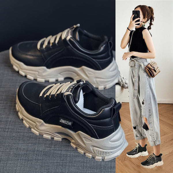 Kadınlar için Baba Modası Platform Kore Rahat Sneaker'lar