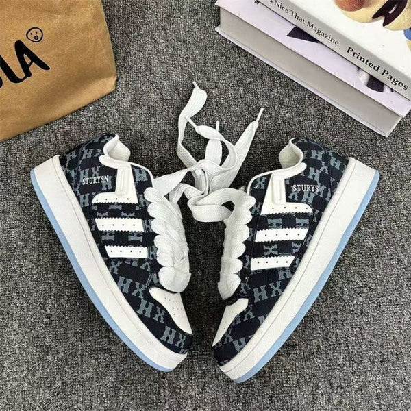 Kadın Seçimi Retro Moda Trendleri Beyaz Taşınabilir Spor Ayakkabılar