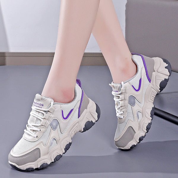 Kadınlar için Baba Bahar Kore Sokak Çekimi Koşu Sneaker'ları