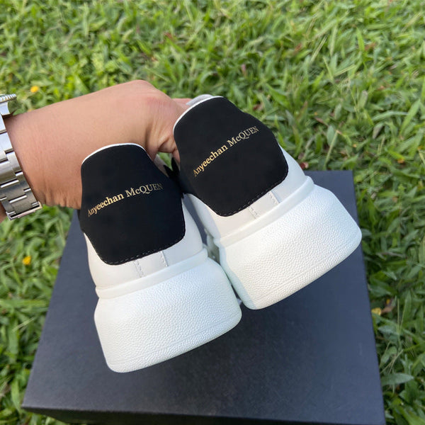 Kadınlar için Tam Deri Beyaz Platform Spor Tahtası Sneakerlar