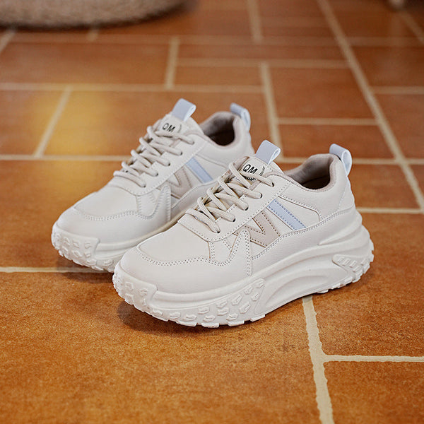 Kadınlar için Sonbahar Kore Tarzı Kalın Platform Spor Sneaker'lar