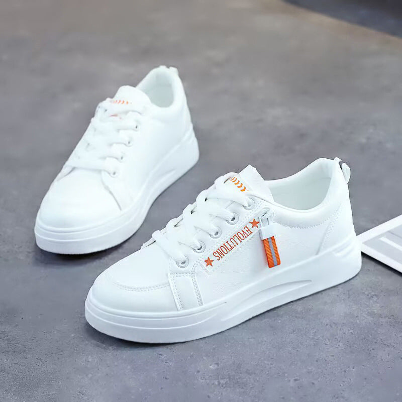 Kadınlar Beyaz Yaz Nefes Alabilir File Spor Tahta Sneaker