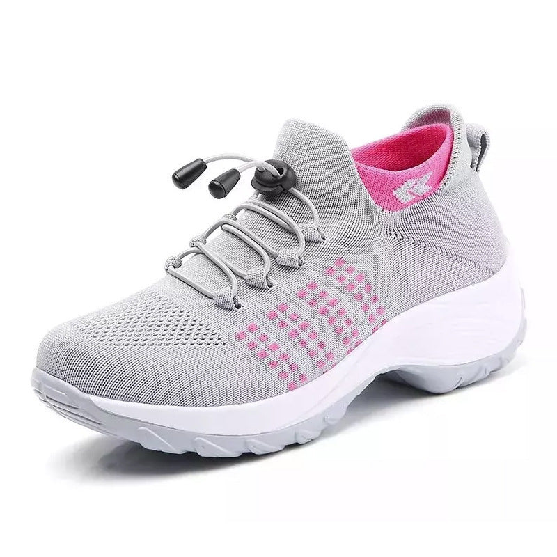 Kadın Çorap Mom Uçan Dokuma Büyük Numara Sneaker