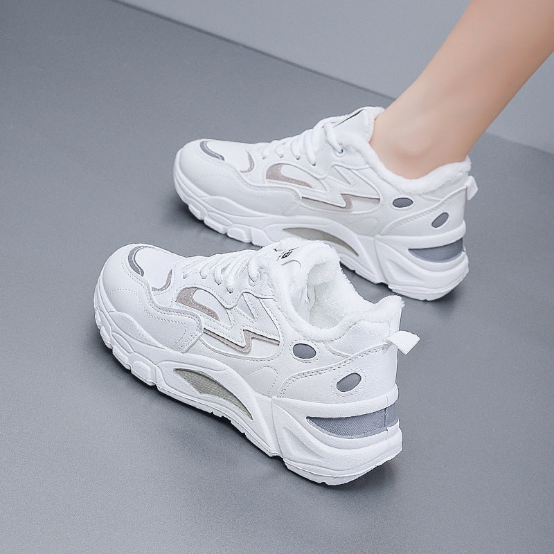 Kadınlar için Bahar Nefes Alabilen Daddy Kore Platform Koşu Sneaker'ları