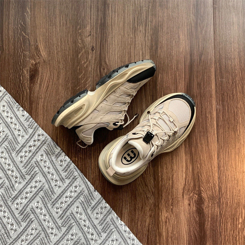 Kadın Platform Balık Kılçığı Yaz Koşu Yüksek Sneakerlar