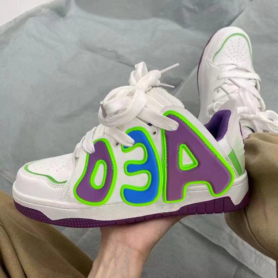 Trendy Kore Tarzı Çok Amaçlı Düz Kadın Sneaker'ları