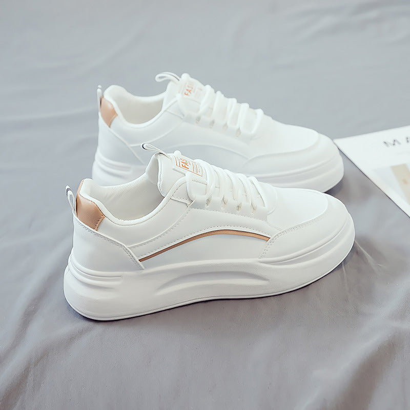 Beyaz Kadın Yaz Nefes Alabilir Kore Tarzı Sneaker