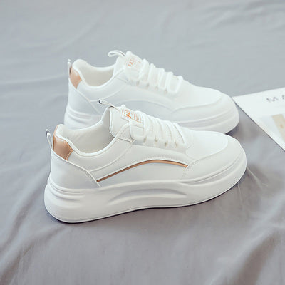Beyaz Kadın Yaz Nefes Alabilir Kore Tarzı Sneaker