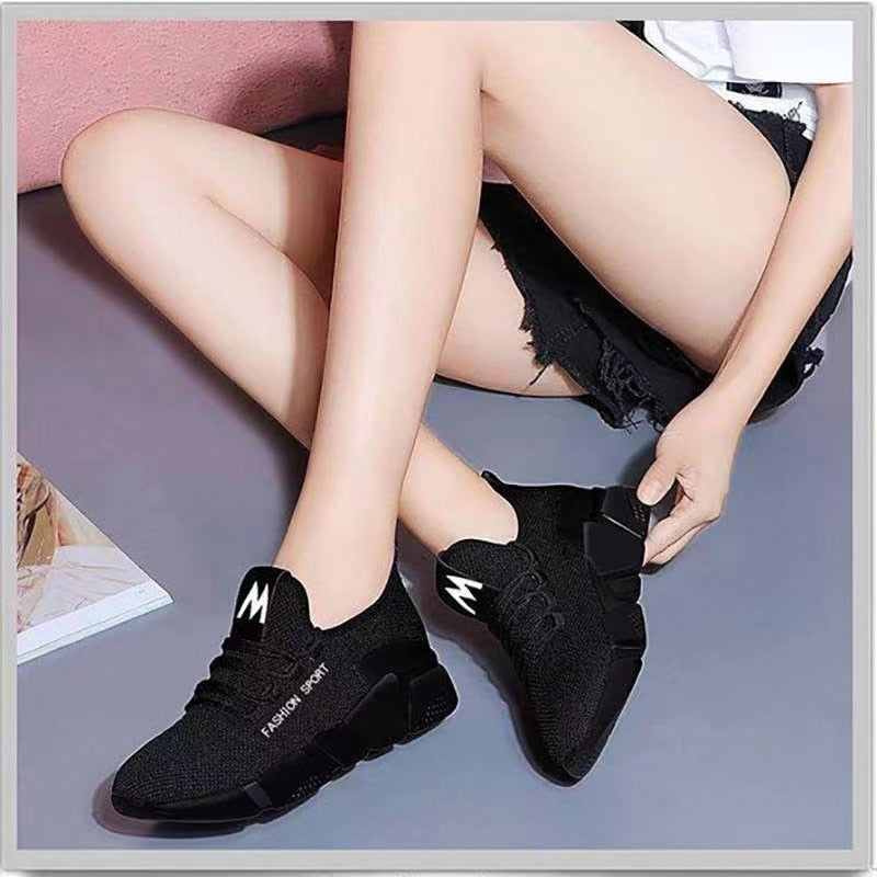 Kadın Kumaş Kaydırma Düşük Topuklu Pompa Günlük Yumuşak Sneakerlar