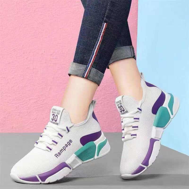 Kadın Kumaş Kaydırma Düşük Topuklu Pompa Günlük Yumuşak Sneakerlar