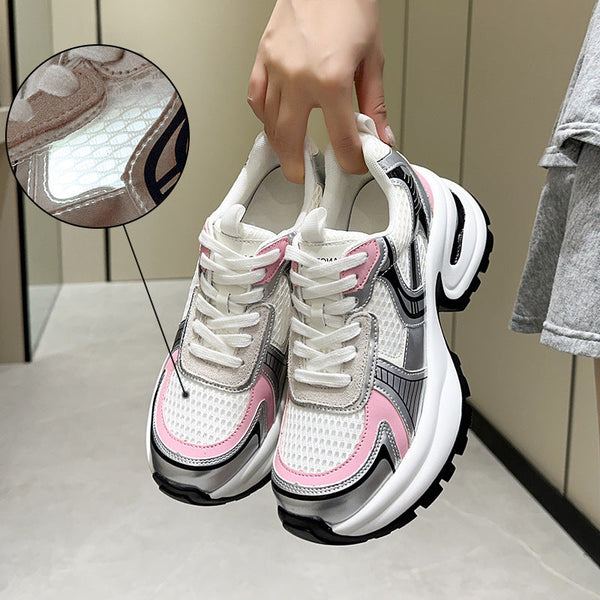 Kadınlar için Küçük Beden Platform Sier Moda Rahat Sneaker'lar