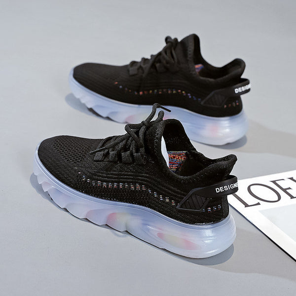 Kadınlar için Artı Beden Nefes Alabilen Kore Tarzı Moda Sneaker'lar