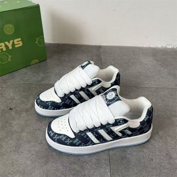 Kadın Seçimi Retro Moda Trendleri Beyaz Taşınabilir Spor Ayakkabılar