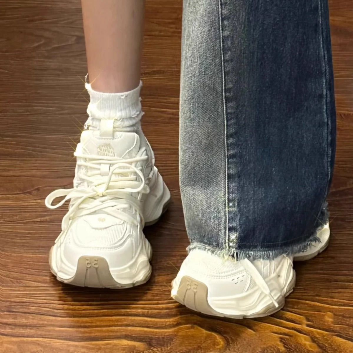 Kadın & Erkek Baba Platform Yükseltilmiş Trendy Şık Spor Erkek Ayakkabıları