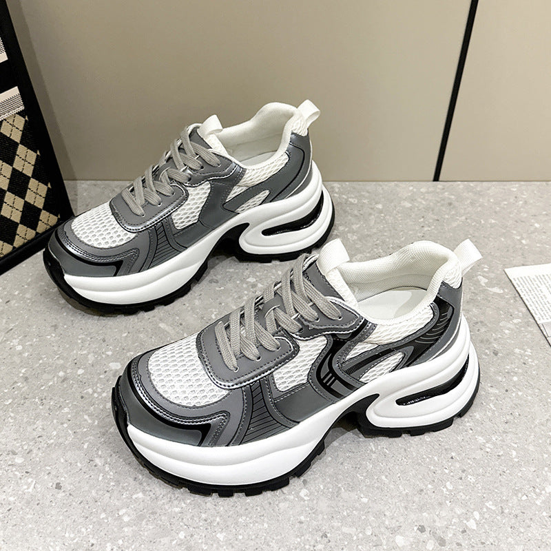 Kadınlar için Küçük Beden Platform Sier Moda Rahat Sneaker'lar