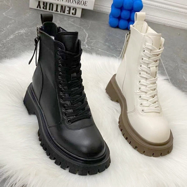 Kadın Yumuşak Martin Sonbahar Britanya Tarzı Moda Botları