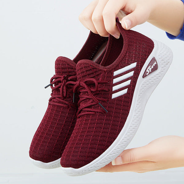 Kadınların Vahşi Sıkı Seçilmiş Modaya Uygun Koşu Nefes Alabilir Sneaker'ları