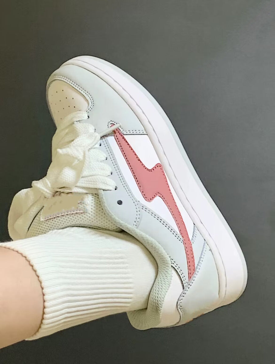 Kadınlar Beyaz Sonbahar Niche Platform Yükseltici Vahşi Spor Ayakkabılar