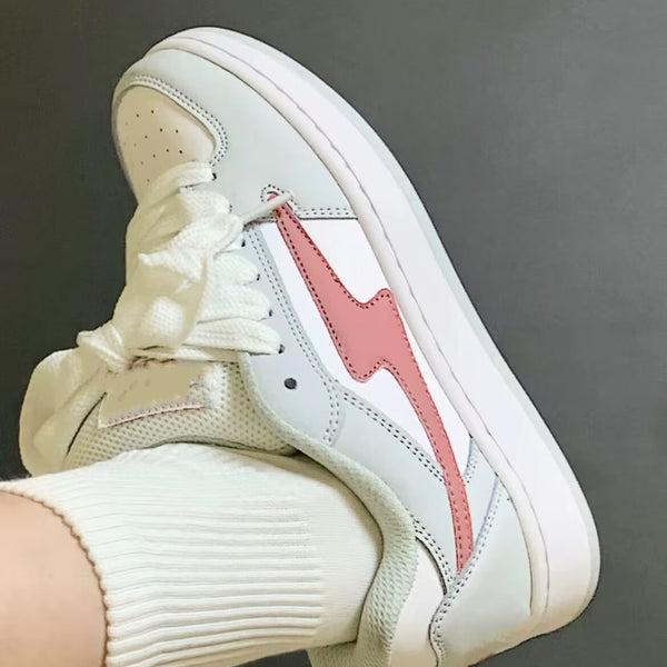 Kadınlar Beyaz Sonbahar Niche Platform Yükseltici Vahşi Spor Ayakkabılar