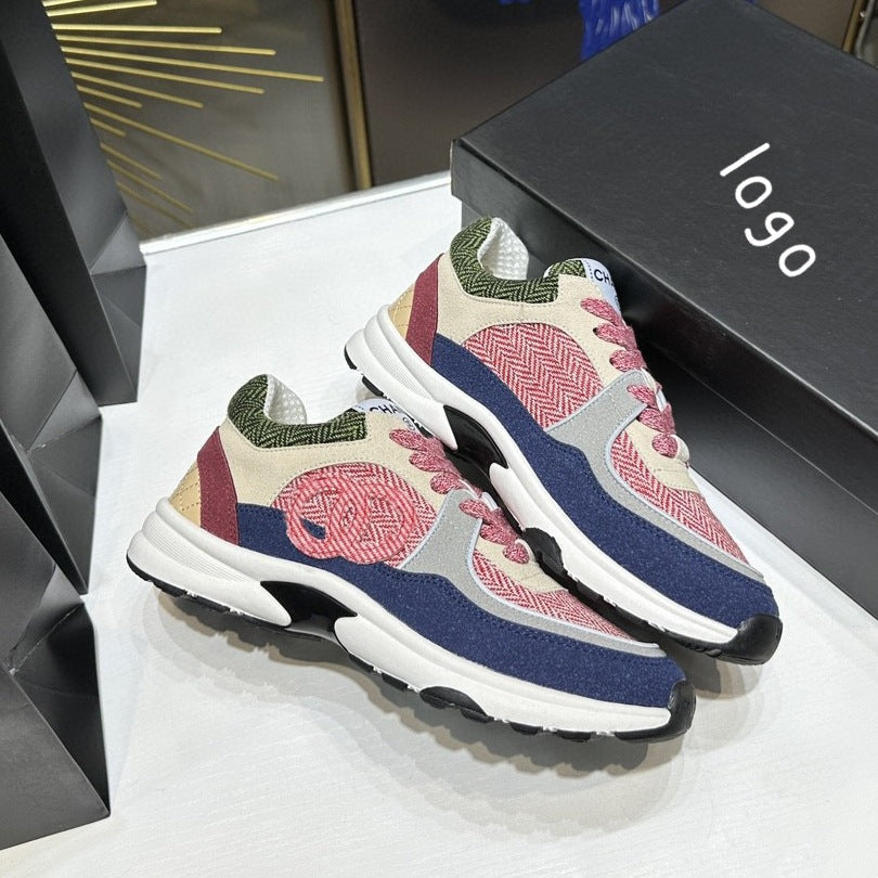 Kadınlar için King Mesh Nefes Alabilen Çok Amaçlı Bağcıklı Baba Sneaker'ları