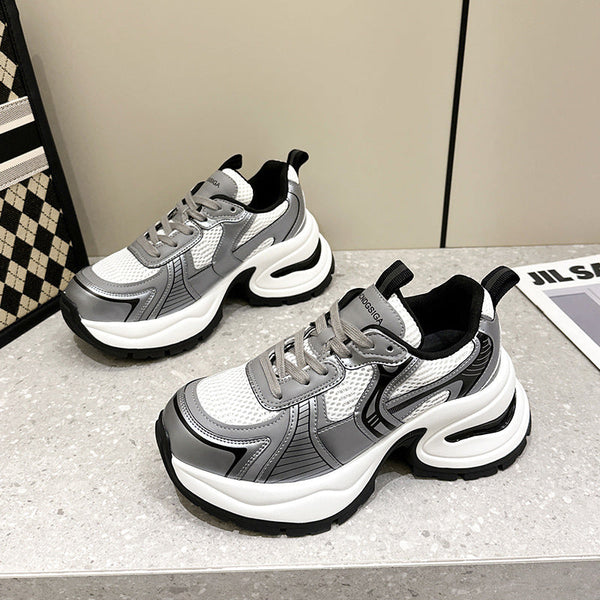Kadınlar için Küçük Beden Platform Sier Moda Rahat Sneaker'lar