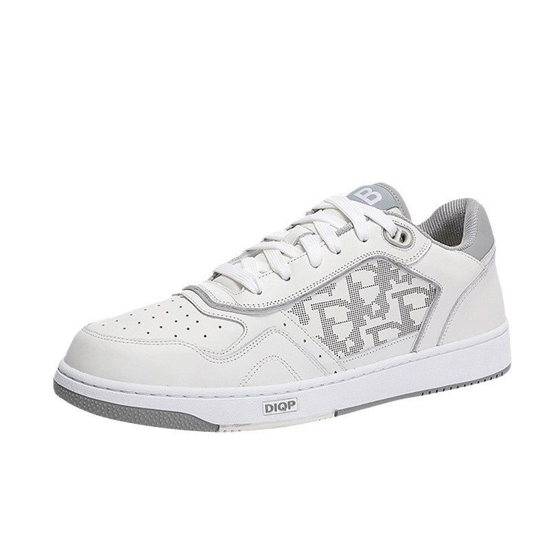 Kadın Modası Ev Beyaz Harf Jakarlı Sneaker