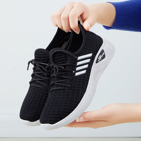 Kadınların Vahşi Sıkı Seçilmiş Modaya Uygun Koşu Nefes Alabilir Sneaker'ları