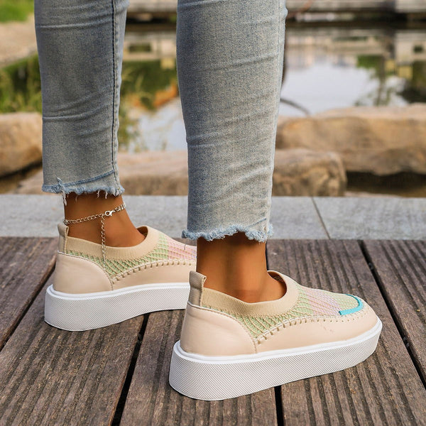 Kadın Spor Sonbahar File Nefes Alabilen Şık Platform Sneakerlar