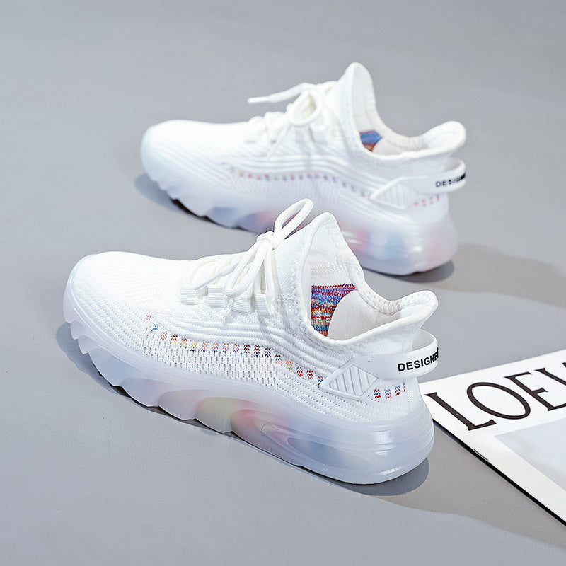 Kadınlar için Artı Beden Nefes Alabilen Kore Tarzı Moda Sneaker'lar