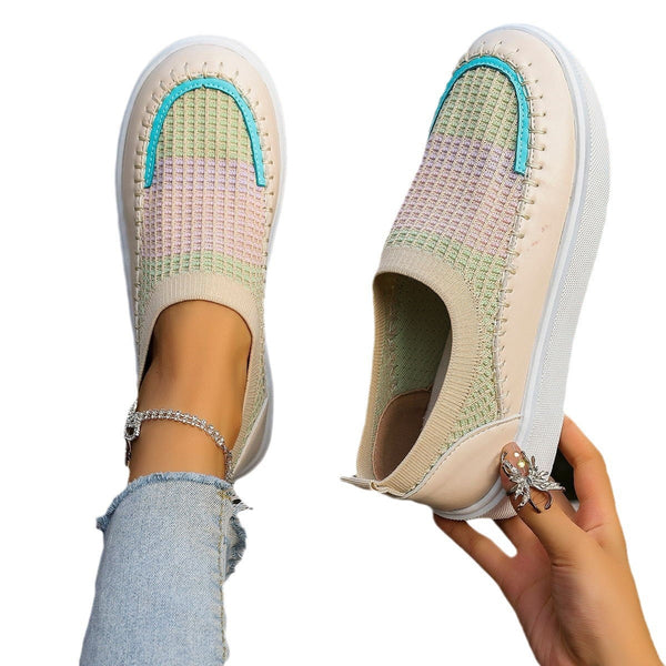 Kadın Spor Sonbahar File Nefes Alabilen Şık Platform Sneakerlar