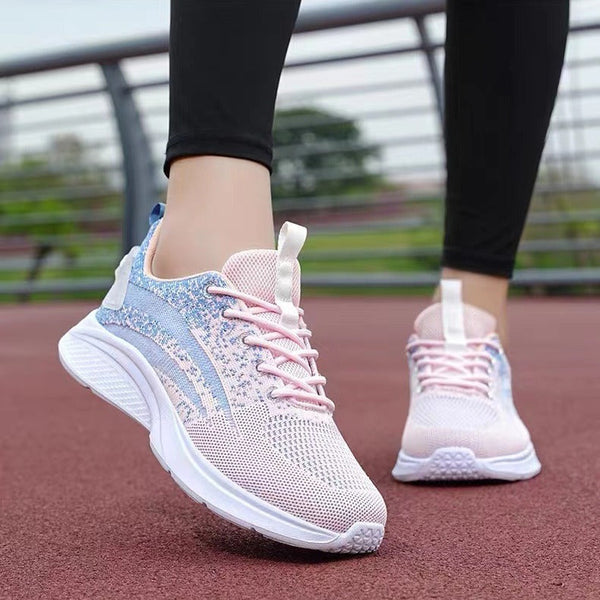 Kadınlar için Sonbahar Kalın Taban Moda Basit Nefes Alabilir Trend Spor Ayakkabılar