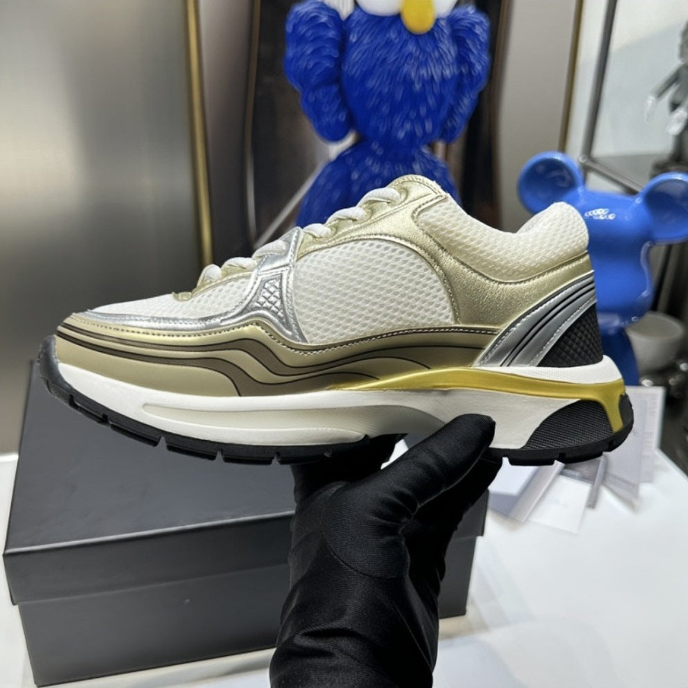 Kadınlar için King Mesh Nefes Alabilen Çok Amaçlı Bağcıklı Baba Sneaker'ları