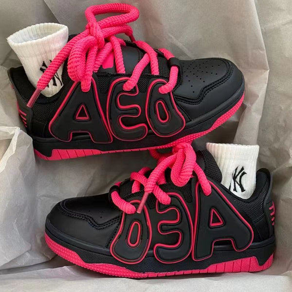 Trendy Kore Tarzı Çok Amaçlı Düz Kadın Sneaker'ları