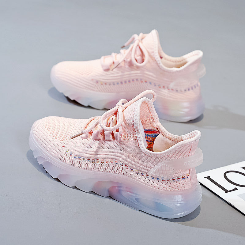 Kadınlar için Artı Beden Nefes Alabilen Kore Tarzı Moda Sneaker'lar