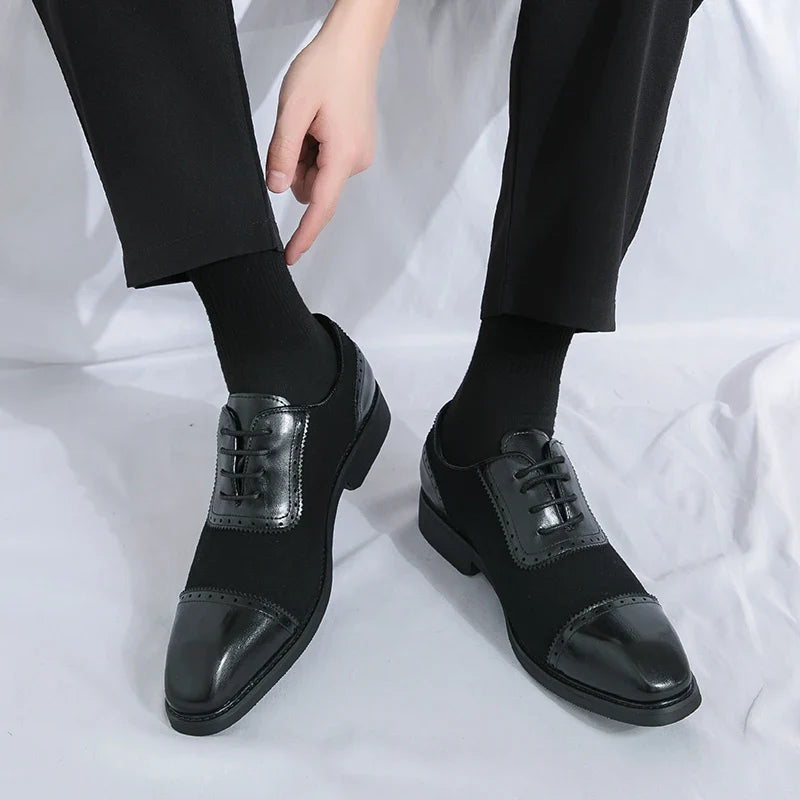 Luca Pellegrini Deri Oxford Brogue Ayakkabılar