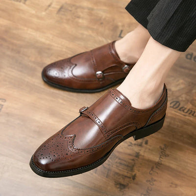 Stefano Gentile Deri Monk Strap Ayakkabıları